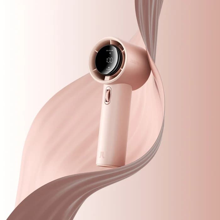 JisuLife Pro 1 Rechargeable Handheld Fan – 3600mAh, 100-Speed – Pink, view 2