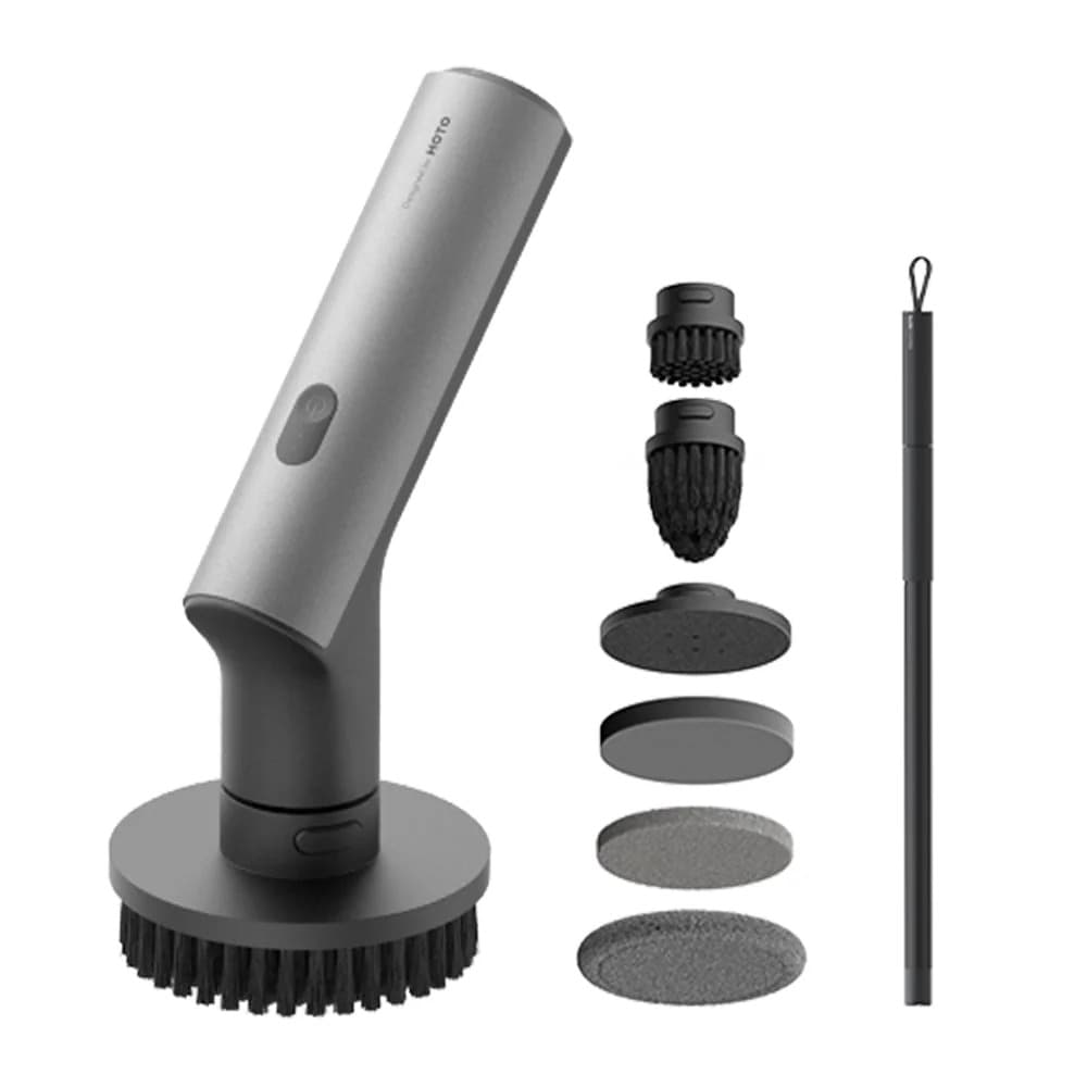 HOTO Cordless Electric Spin Scrubber – 6 Brush Heads, IPX7 Waterproof, view 5