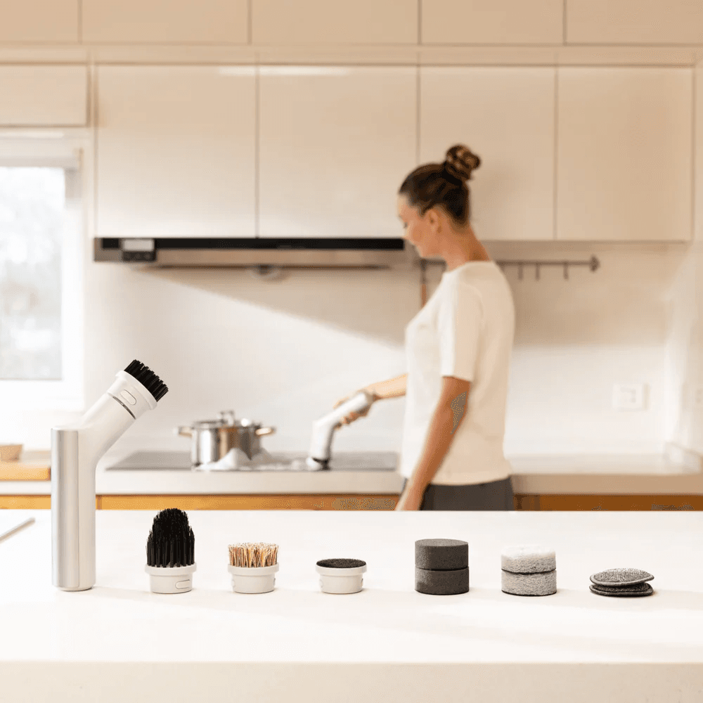 HOTO Electric Kitchen Scrubber – Cordless Cleaning Brush with 9 Brush Heads, view 5