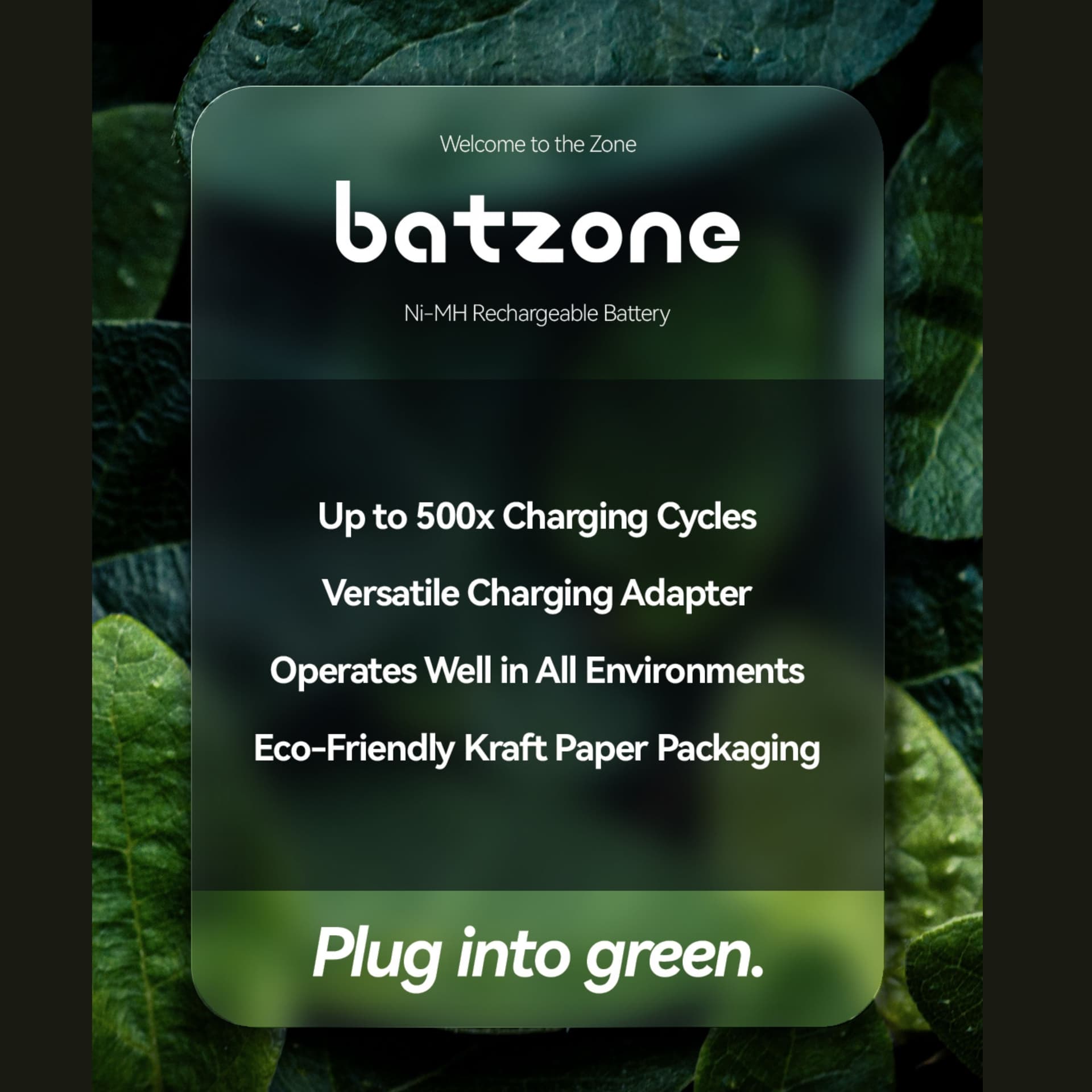 Batzone AAA Rechargeable Batteries – 1.5V Li-ion, USB-C Charging, 4-Pack, view 5