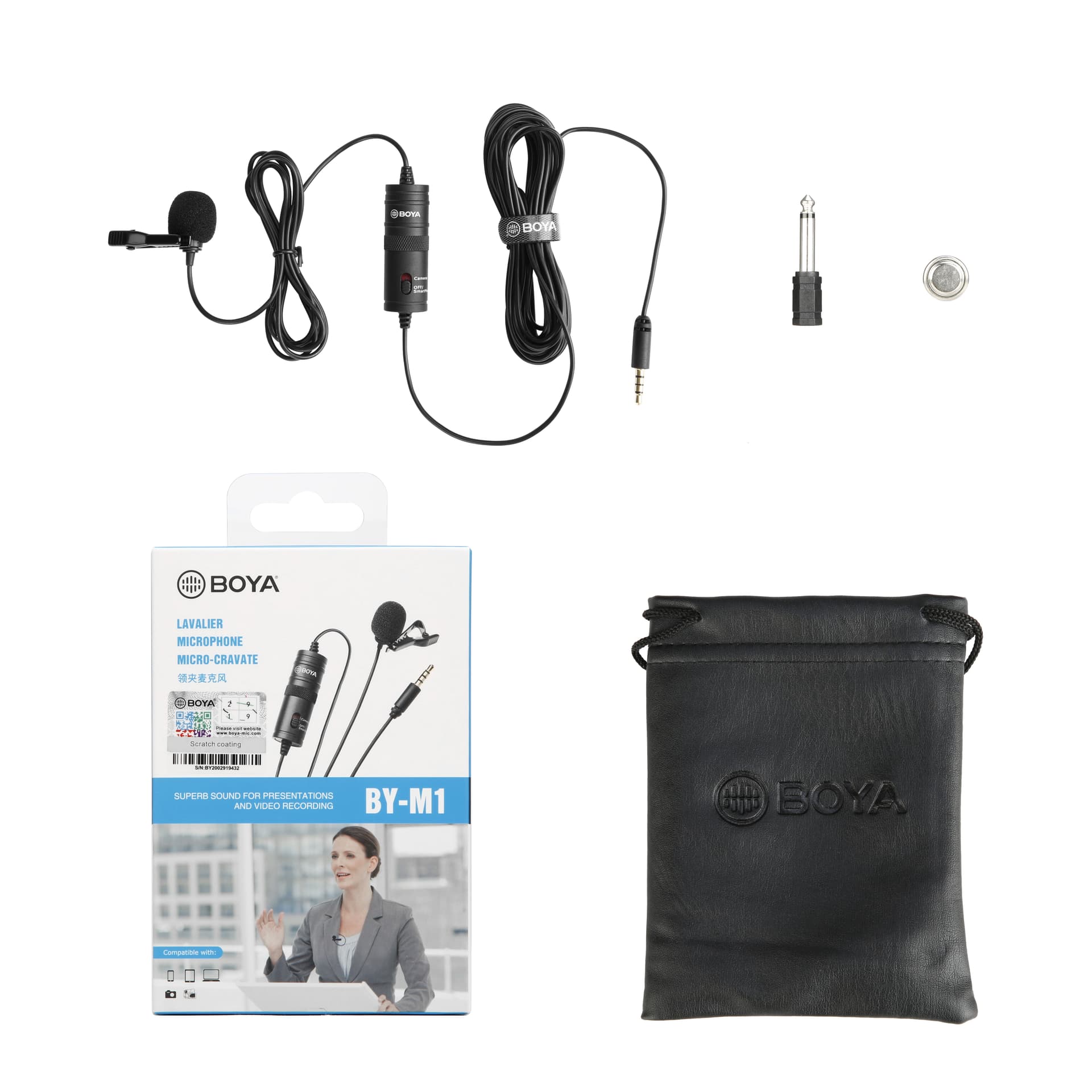 BOYA BY-M1 Omnidirectional Lavalier Microphone with 6m Cable, view 3