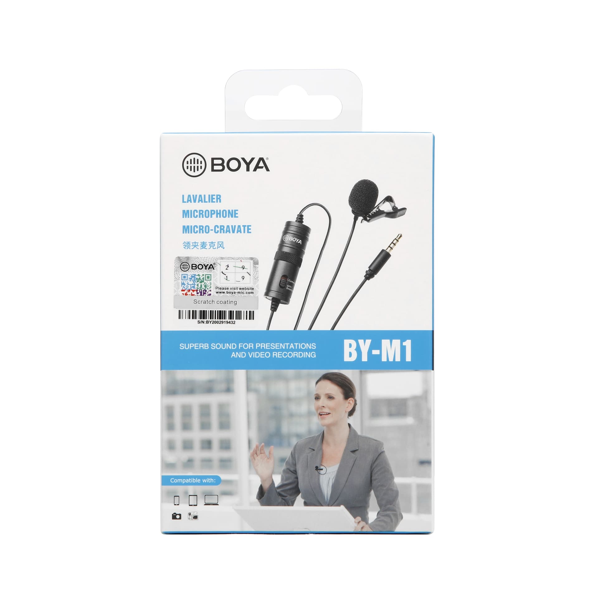 BOYA BY-M1 Omnidirectional Lavalier Microphone with 6m Cable, view 6
