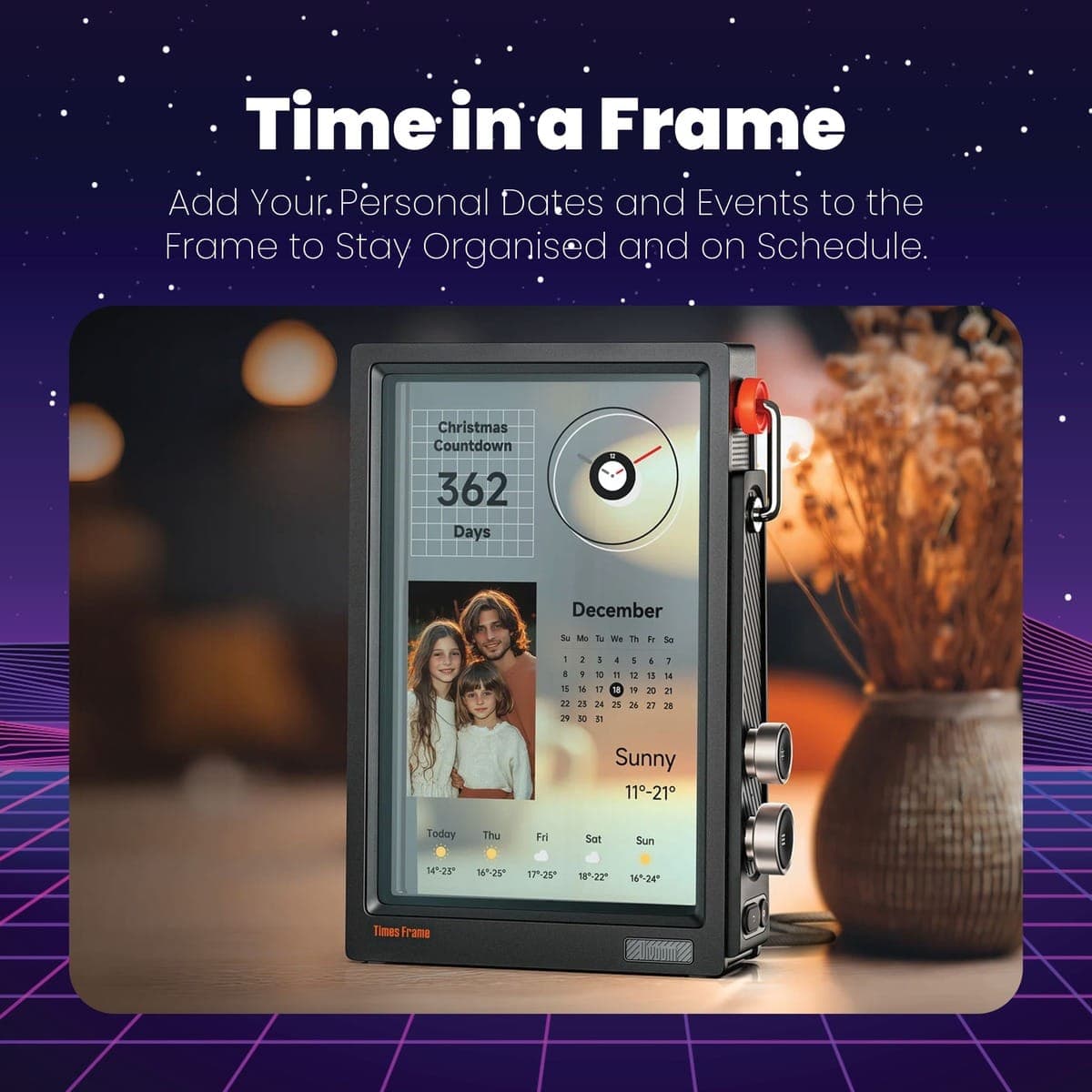 Divoom Times Frame 10.1" 3D Floating HD Display Smart Digital Frame (64GB)