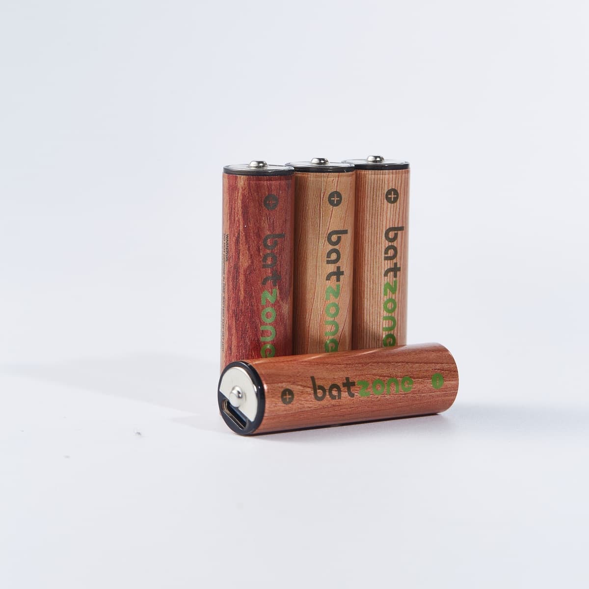 Batzone 600mAh 2220mWh 1.5V USB-C Rechargeable Li-ion AA Batteries (4-Pack), view 4