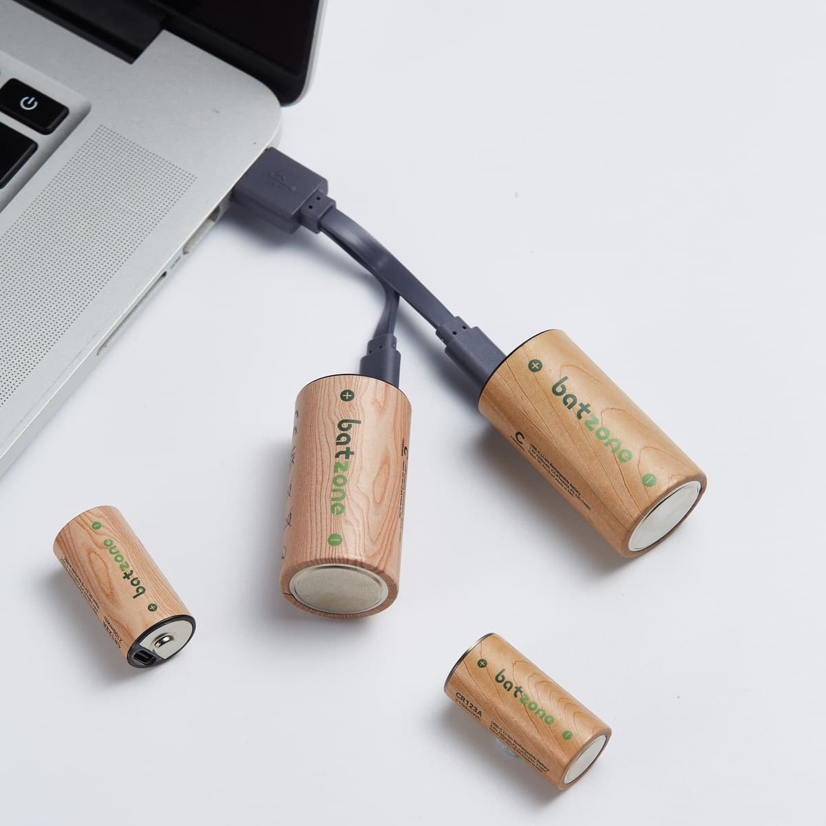 Batzone C 7200mWh USB-C Li-ion Rechargeable Batteries (2-Pack), view 2