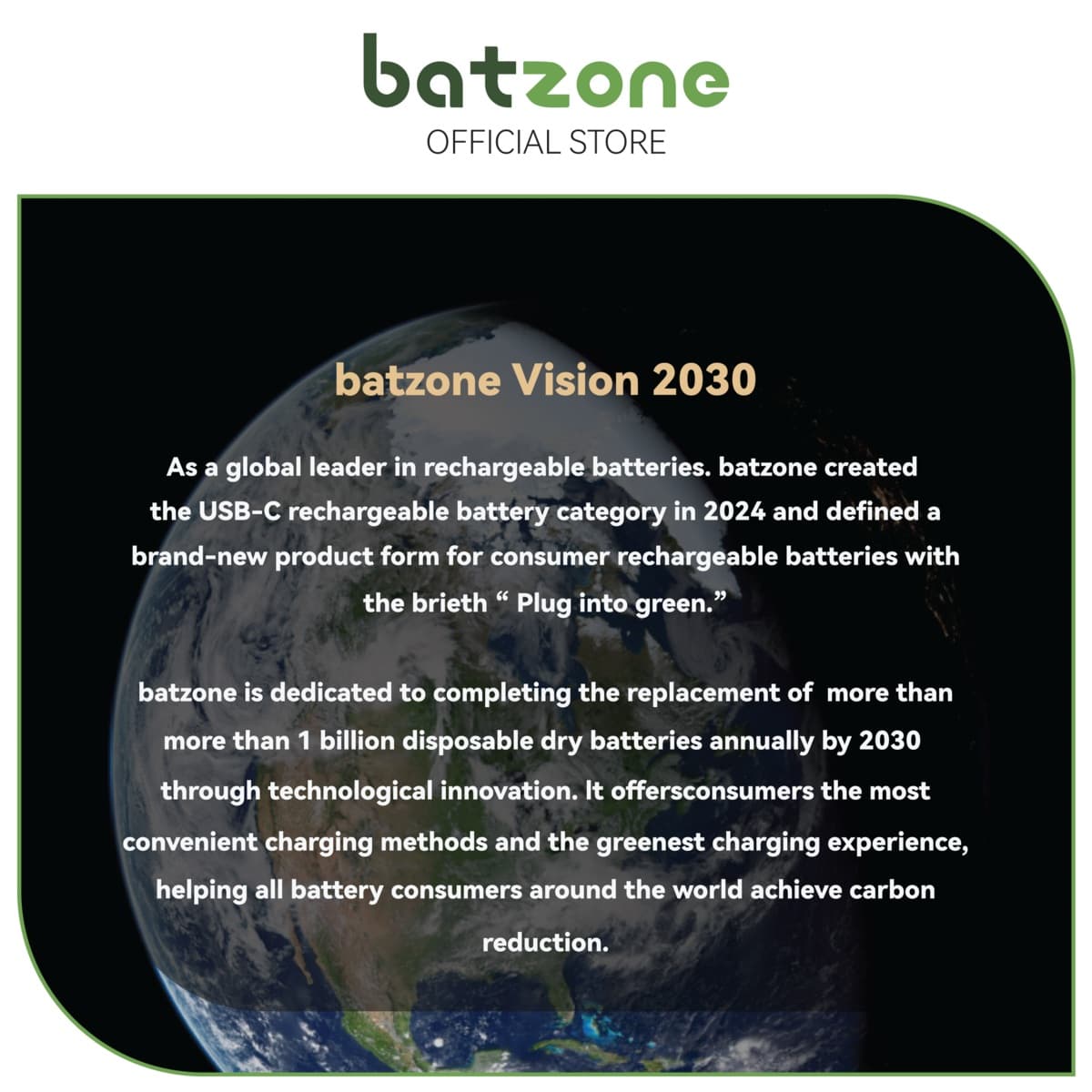 Batzone 9V 3700mWh USB-C Li-ion Rechargeable Battery (1-Pack), view 8