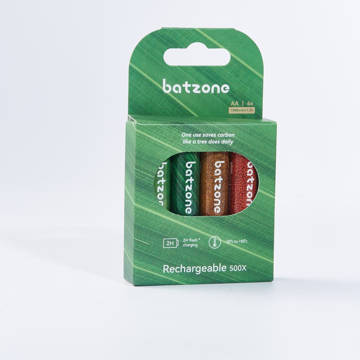 Batzone AAA 800mAh Ni-MH 2.0 Rechargeable Batteries (4-Pack)