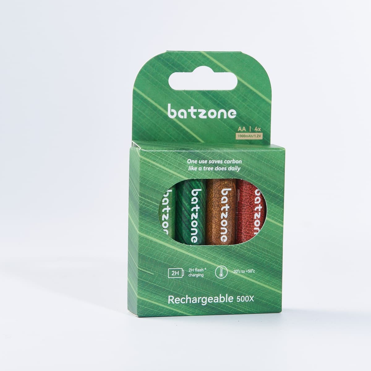 Batzone AA 2500mAh Ni-MH 2.0 Rechargeable Batteries (4-Pack)