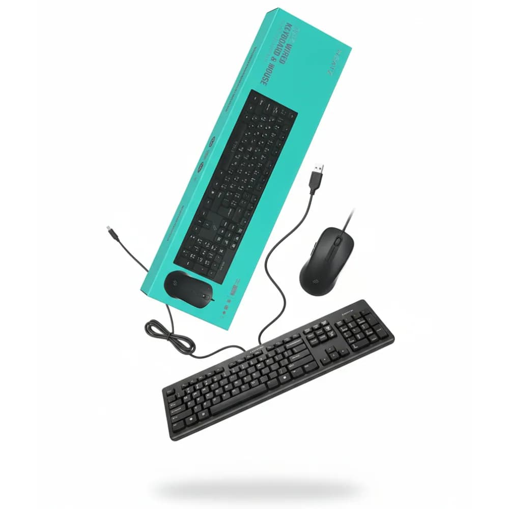 Heatz Wired Mouse & Keyboard ZK28