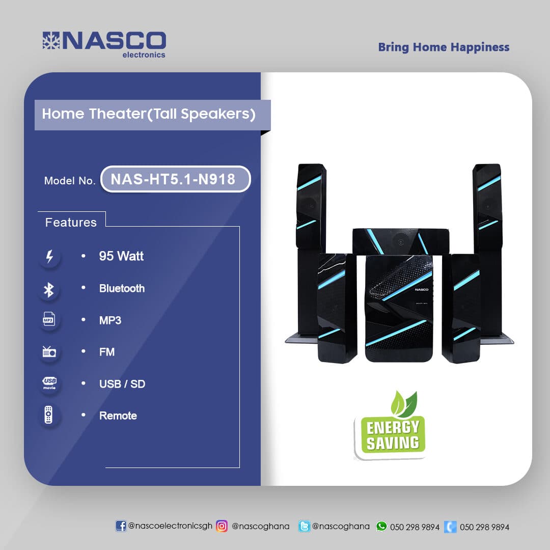 NASCO NAS-HT5.1-N918 5.1-Channel HOME THEATRE SYSTEM, view 2