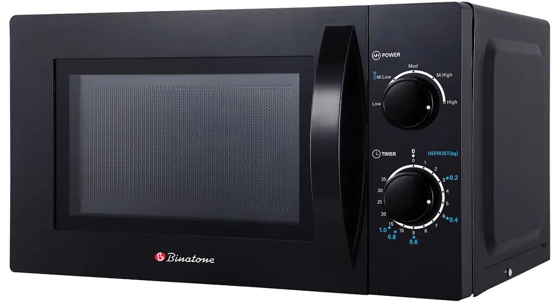 BINATONE MICROWAVE 20L BLACK MWO-2018, view 2
