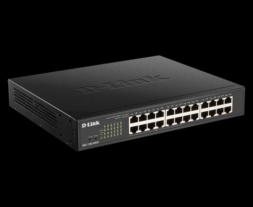 D LINK 12 PORT SWITCH DGS-1100-24PV2, view 2