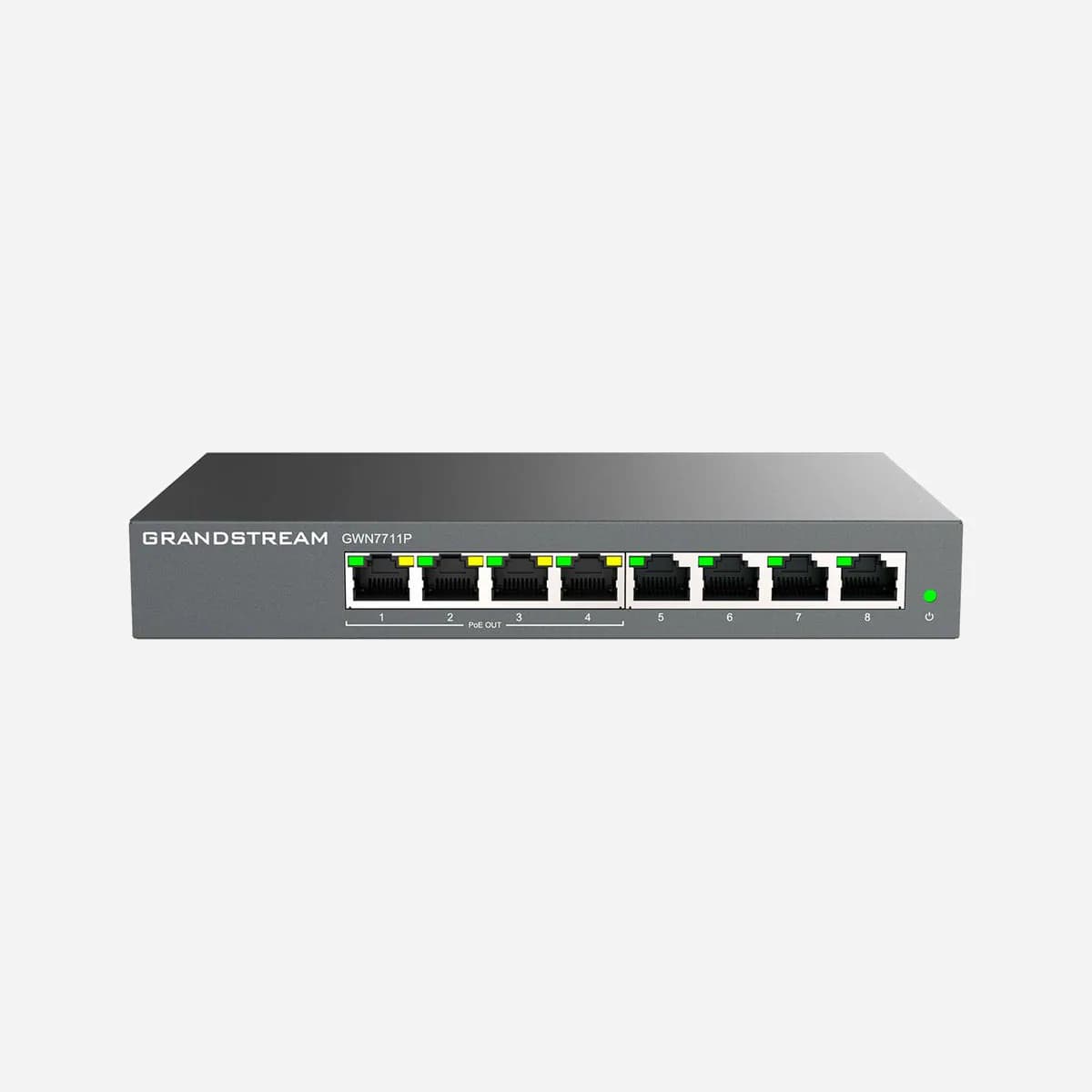 Grandstream GWN7711P Layer 2 Lite 8-Port PoE Cloud Managed Switch, view 2