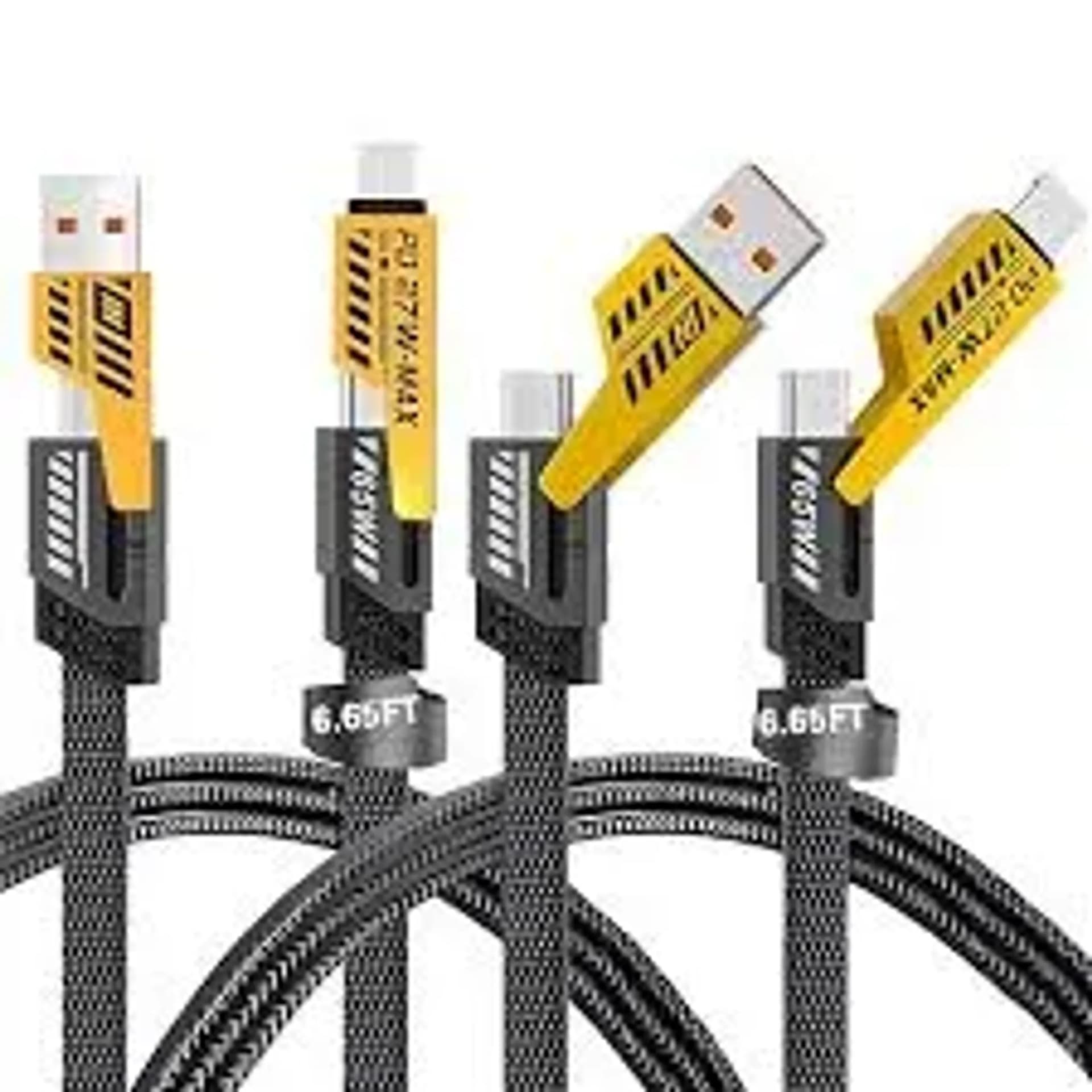 MECH DATA 4-IN-1 FAST CHARGING CABLE BLACK