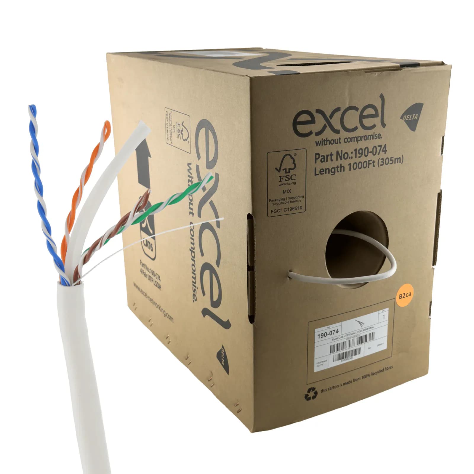 EXCEL CAT6 UTP 25 AWG CABLE