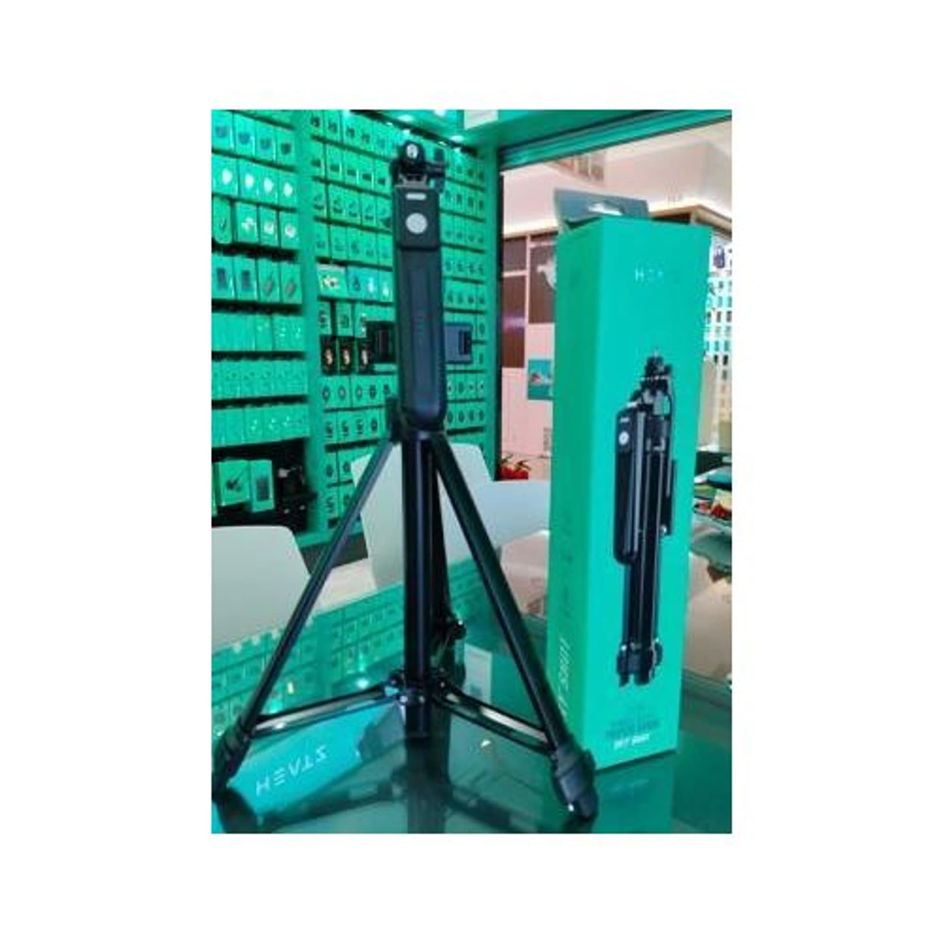 HEATZ ZU38 Anti-slip rubber feet djustable height (50cm - 140cm) Stable Tripod - Black