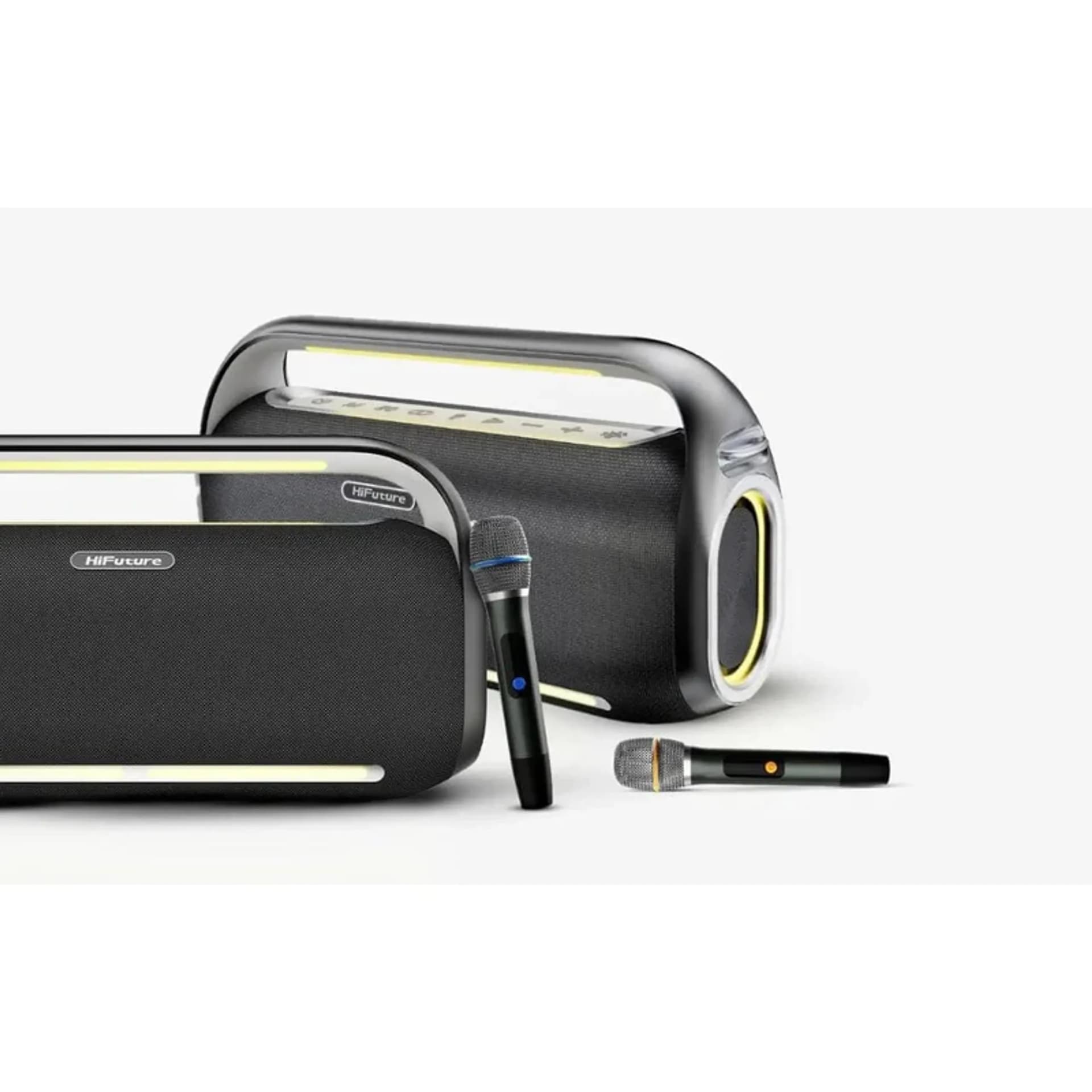 HiFuture MusicBox 100 Powerful Wireless Bluetooth Speaker with 2 microphones- Black, view 2