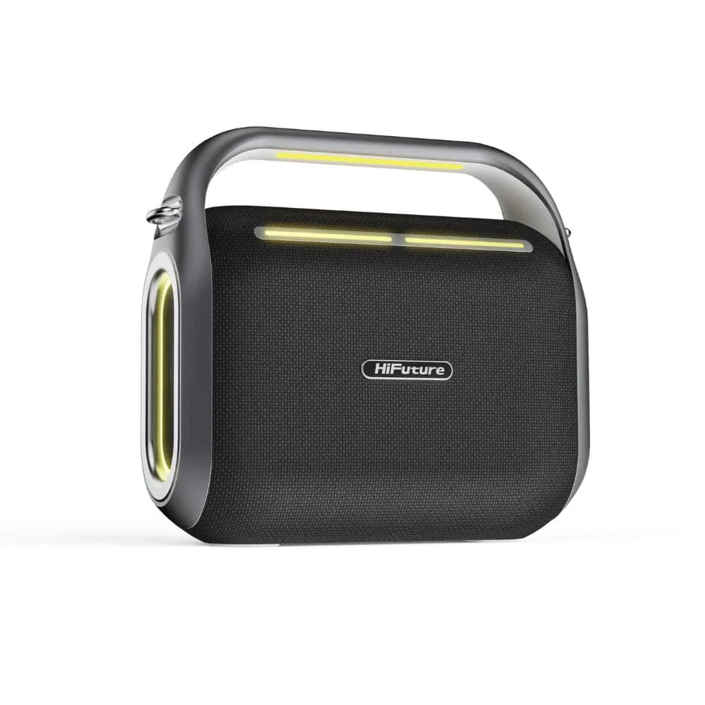 HiFuture MusicBox 200 Powerful Wireless Bluetooth Speaker with 2 microphones- Silver