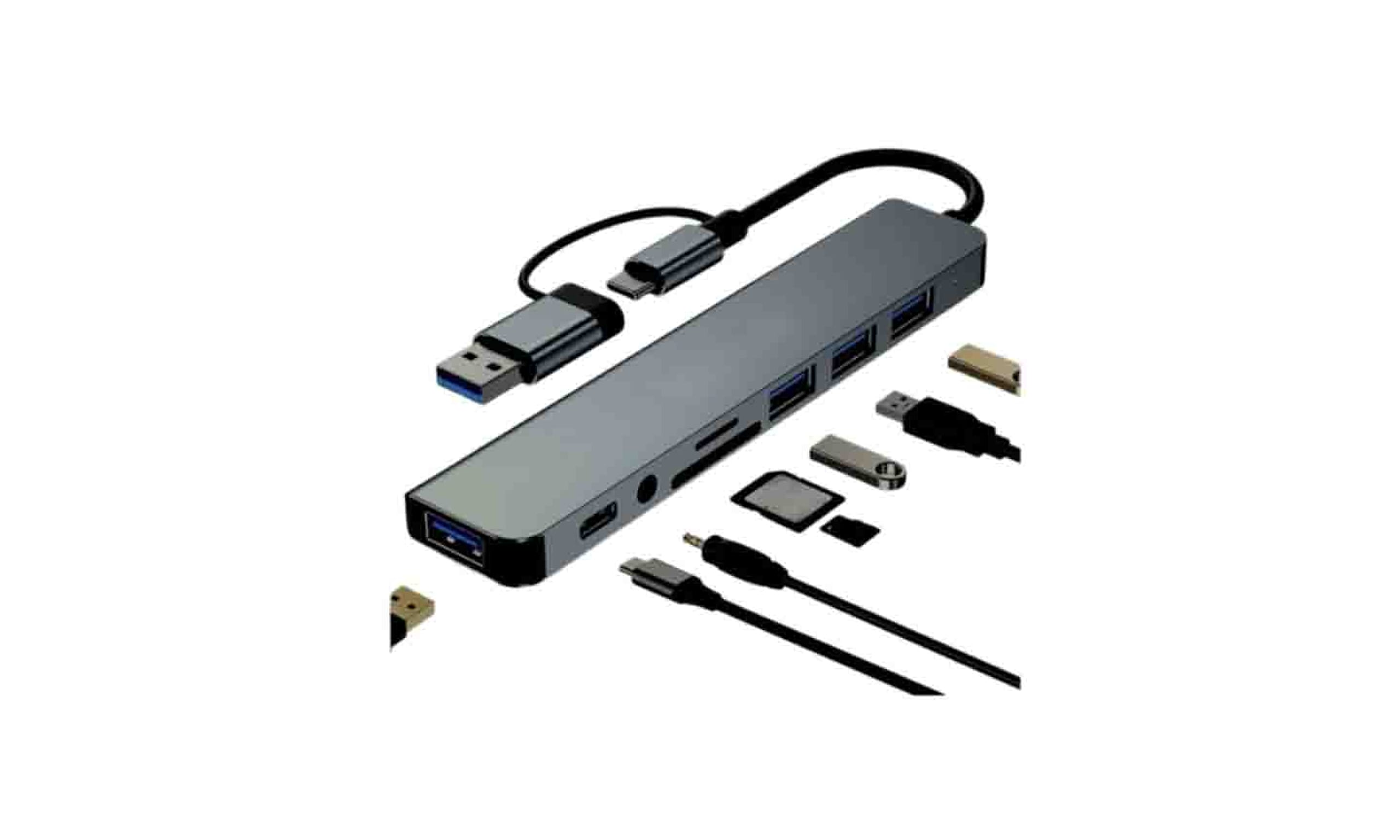Heatz ZU08 Multi Port Hub 8 IN 1