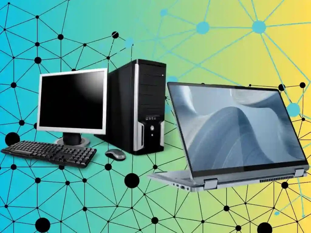 Future of computers and laptops empowering the digital era banner.