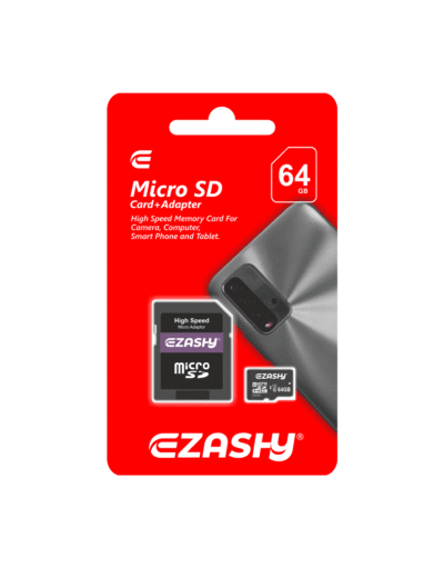 Ezashy Micro 64GB SD Card + Adapter