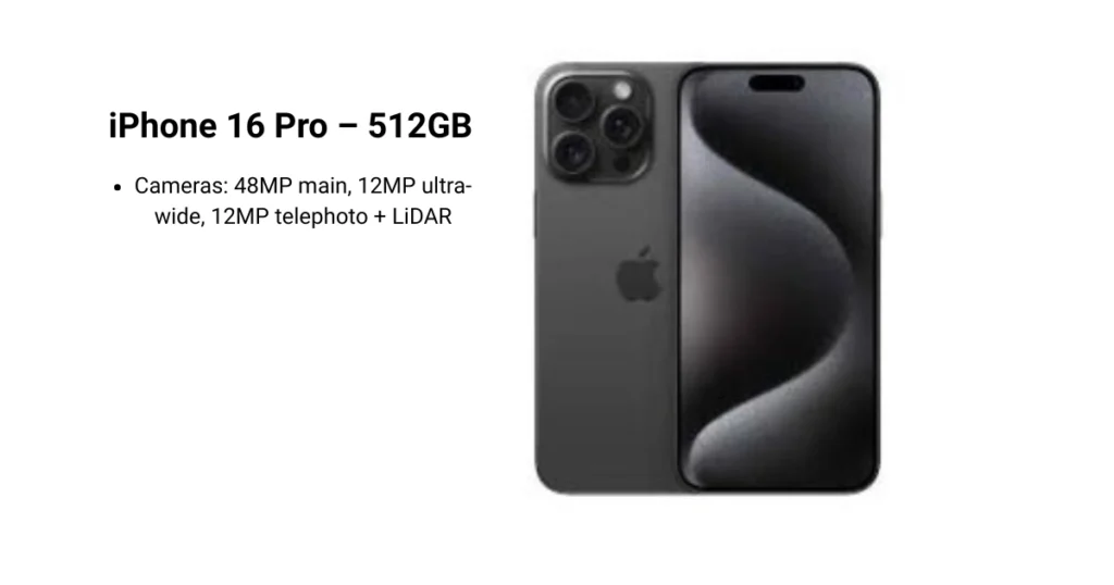black iphone 16 pro max